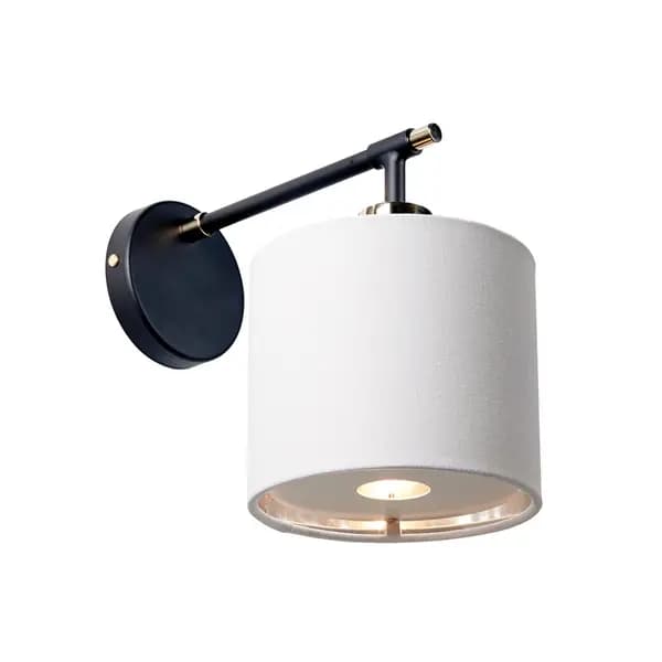 Elstead Balance Wall Light - Black, Polished Nickel
