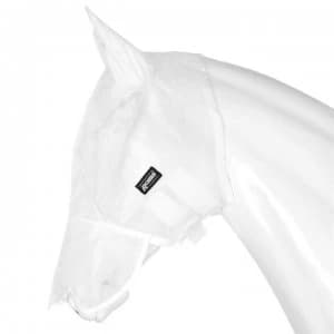 Roma Buzz Away Fly Mask with Nose - White