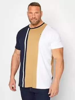 BadRhino Horizontal Cut & Sew T-Shirt - Multi, Navy, Size 7-8Xl, Men