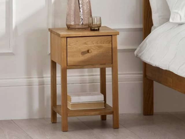 Julian Bowen Coxmoor Oak 1 Drawer Bedside Table