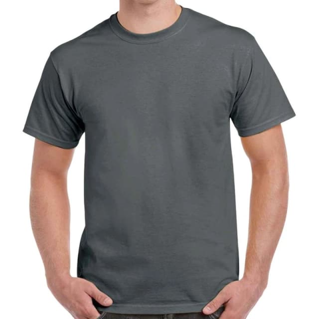 Gildan Mens Heavy Cotton T-Shirt in Charcoal Size: 3XL Charcoal Male 3XL