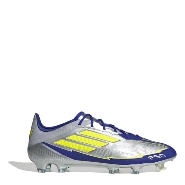 adidas F50 Elite Adults Firm Ground Football Boots Silver/Blue male 6 (39.3)