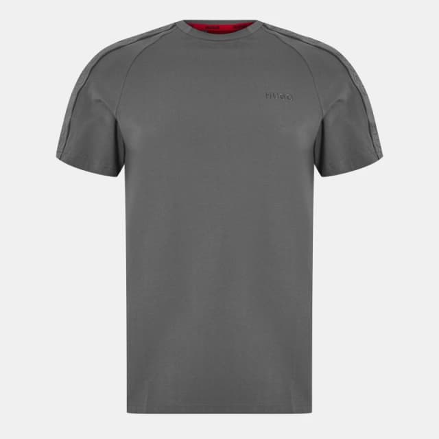 Hugo Sporty Tape T Shirt - Grey Grey 2XL