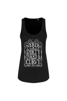 Nerdy Dirty Inked & Curvy Vest Top