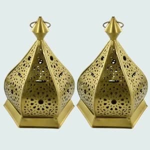 Filagree Lantern T Light Holder 17cm (Set of 2)