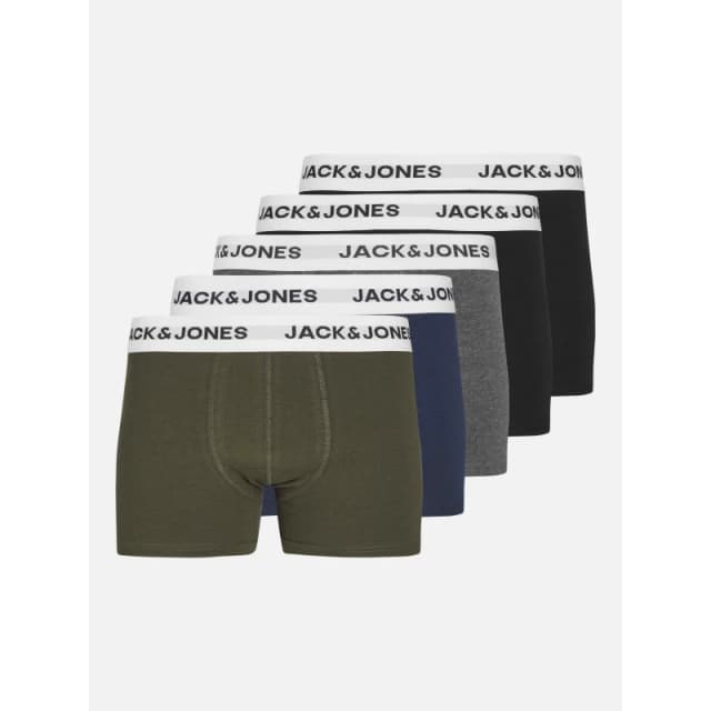 Jack and Jones Kids White Waistband Trunks Black male 8 Years