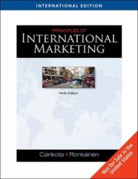 Principles of International Marketing by Michael Czinkota Book