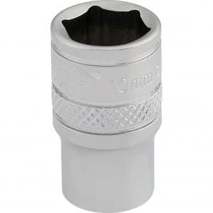 Draper 1/4" Drive Satin Finish Hexagon Socket Metric 1/4" 10mm