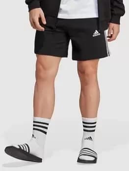 adidas Sportswear Sportswear Essentials French Terry 3-Stripes Shorts - Black, Size XS, Men