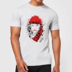 Marvel Knights Elektra Face Of Death Mens T-Shirt - Grey - 3XL