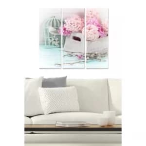 MDF74099673 Multicolor Decorative MDF Painting (3 Pieces)