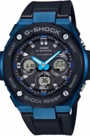 Mens Casio G-Steel Midsize Alarm Chronograph Radio Controlled Watch GST-W300G-1A2ER