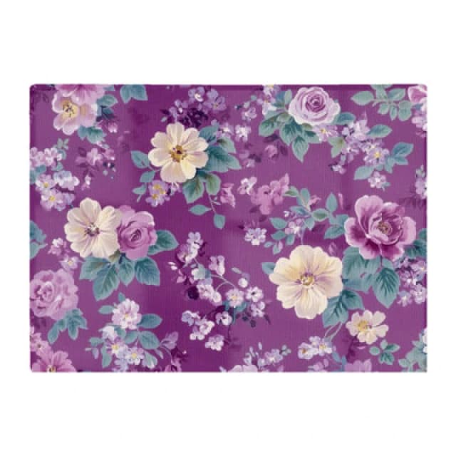 Warren Reed Designer Purple Textured Flowers Chopping Board