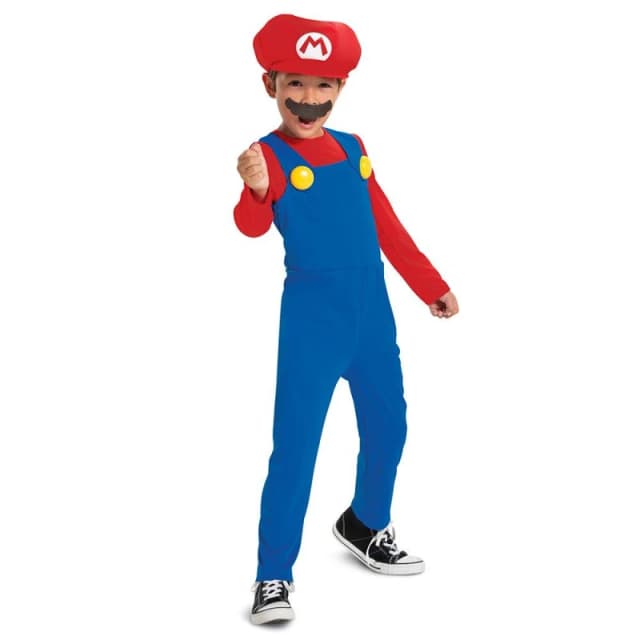 Super Mario Mario Fancy Dress Costume (7-8Y) Jakks unisex One Size