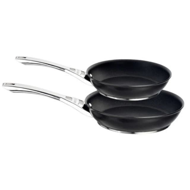 Circulon Black 'Infinite' Hard Anodised Aluminium Fry Pan Twin Pack - 24 & 30cm Black