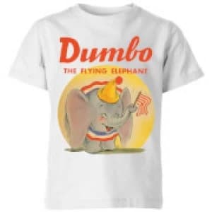 Dumbo Flying Elephant Kids T-Shirt - White - 11-12 Years