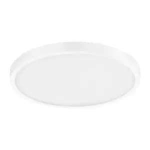 Wall / Ceiling Light White 400mm Round Surface Mounted 25W LED 3000K
