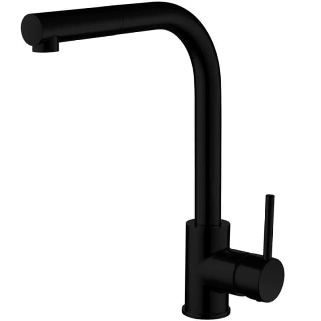 Balterley Contemporary Pull Out Single Lever Kitchen Mixer Tap, Black Unisex