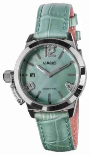 U-Boat CLASSICO 38 AQUAMARINE LEATHER STRAP 8481 Watch