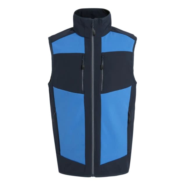 Regatta Professional Mens Colour Block Softshell Body Warmer in Baby Blue Size: XS Baby Blue Male XS