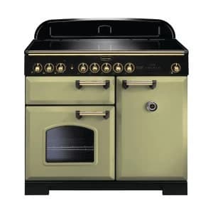Rangemaster 114830 CDL100EIOG-B Classic Deluxe 100cm Induction Range Cooker Olive G-B