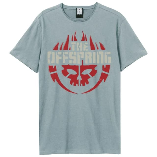 Amplified Amplified Men Skull Logo Offspring T-Shirt in Pale Blue Size: X-Small Pale Blue XS Male 5063693952242