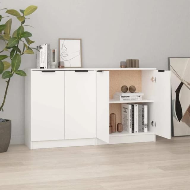 VIDAXL Sideboards 2 pcs White 60x30x70cm Engineered Wood Vidaxl 8720287122326