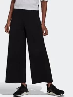 adidas Sportswear Mission Victory Wide Tracksuit Bottoms, Black Size XL Women