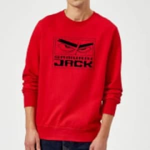 Samurai Jack Stylised Logo Sweatshirt - Red - L