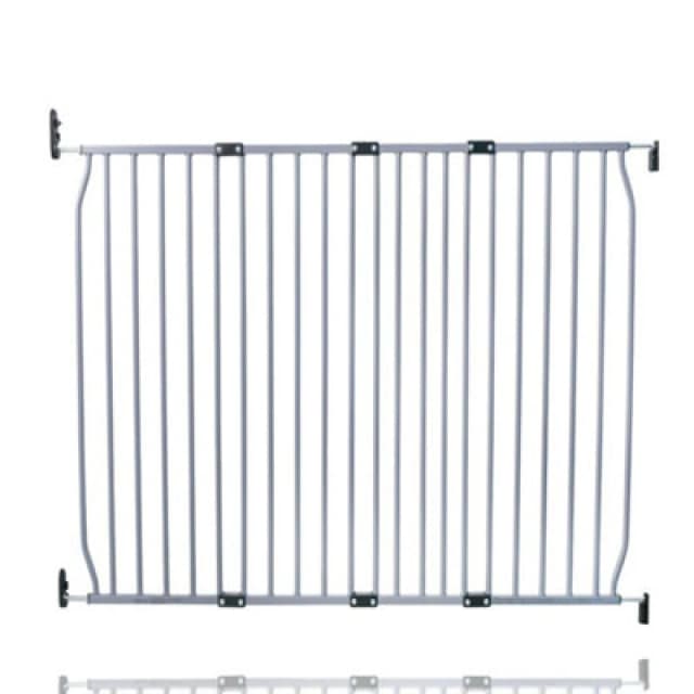 Safetots Eco Screw Fit Baby Gate, Grey, 130Cm - 140Cm, Stair Gate For Toddler And Baby, Screw Fit Safety Barrier