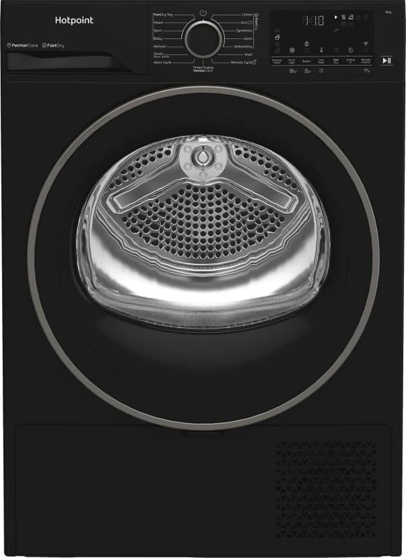 Hotpoint Fabric Care C HD 94M BBS UK 9Kg Heat Pump Tumble Dryer - Black - A+++ Rated