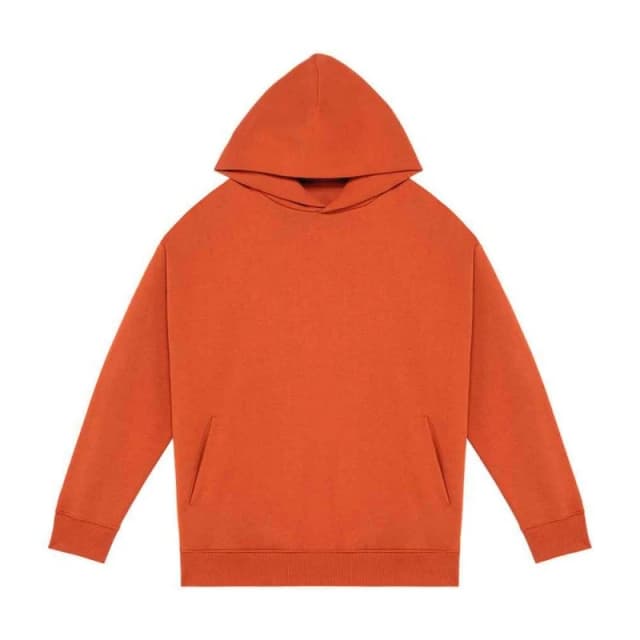 Native Spirit Mens Oversized Hoodie in Burnt Orange Size: XS Burnt Orange Male XS