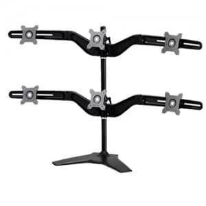 Amer AMR6S flat panel desk mount 61cm (24") Freestanding Black