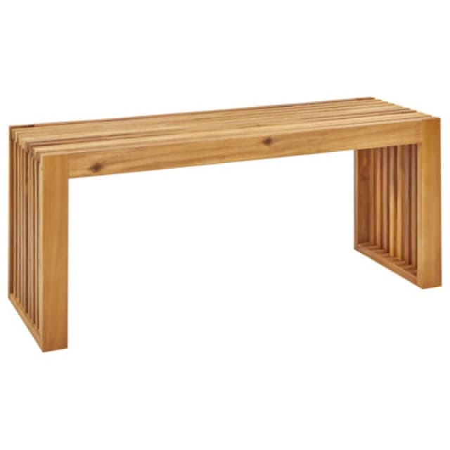 Beliani Garden Bench Bellano 105cm Acacia Wood Brown
