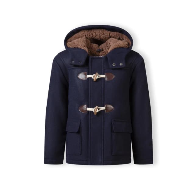 Minoti Boys duffle coat with toggle closure navy Navy male 4-5 Yrs