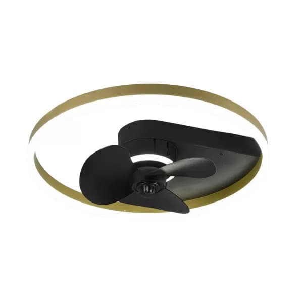 Borgholm Modern Ceiling Fan Black Matt 2700-6500K Remote control