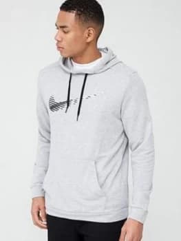 Nike Dry Swoosh Graphic Pullover Hoodie - Dark Grey