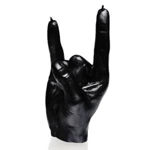 Black High Glossy Hand RCK Candle