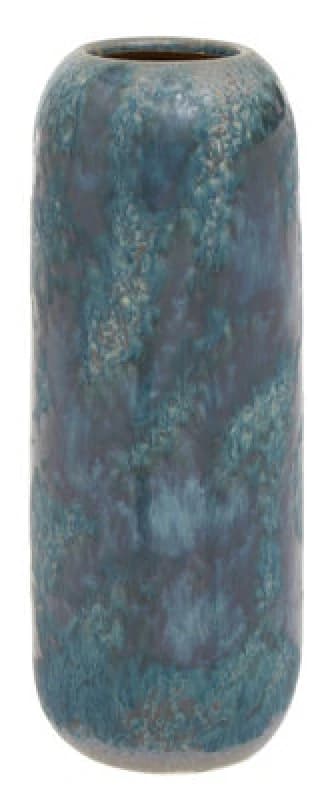 Premier Housewares Green Vase, Boho Chic Decorative Vase, Modern and Contemporary Stoneware Tall Vase, Large Vase Decor for Home Green