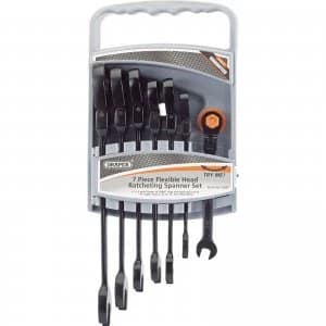 Draper 7 Piece Combination Flexible Heads Ratchet Spanner Set