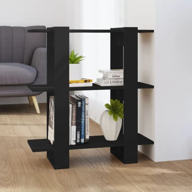 VIDAXL Book Cabinet/Room Divider Black 80x30x87cm Vidaxl 8720286842829