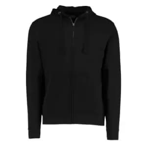 Kustom Kit Mens Full Zip Hooded Sweatshirt (3XL) (Black)