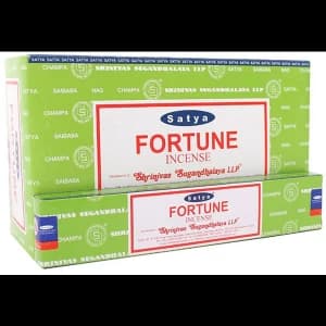 Box of 12 Packs of Fortune Incense Sticks by Satya