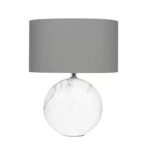 Marble Effect Ceramic Table Lamp