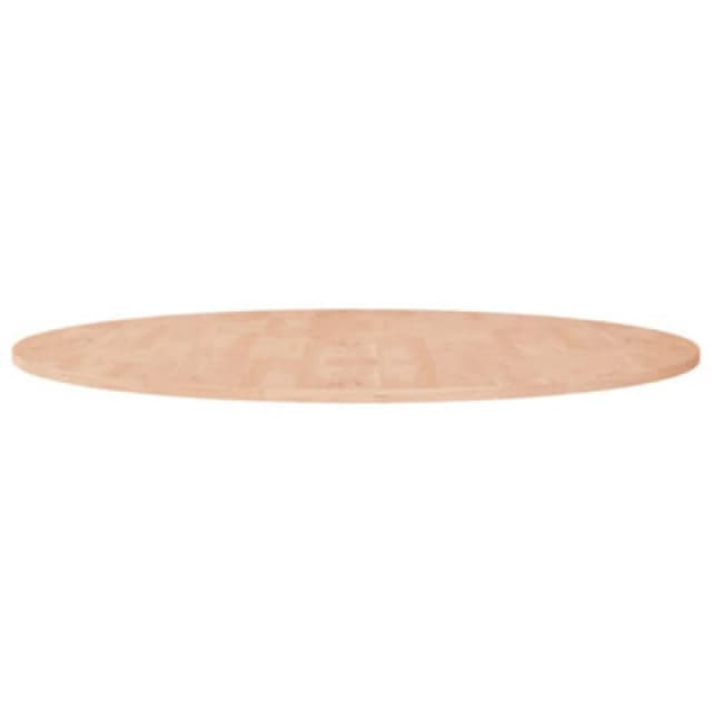 Vidaxl Round Table Top ??90X1.5cm Solid Wood Oak, Brown 342899