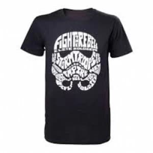 Star Wars Adult Male Stormtrooper Word Play Small Black T-Shirt