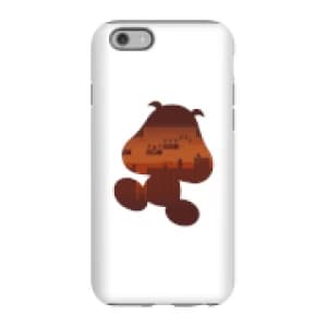 Nintendo Super Mario Goomba Silhouette Phone Case - iPhone 6 - Tough Case - Gloss