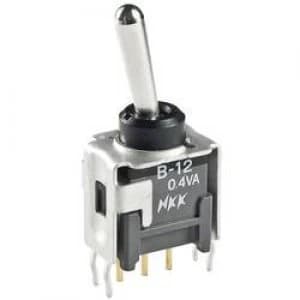 Toggle switch 28 Vdc 0.1 A 1 x OnOffOn NKK Switches