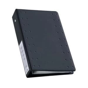 Durable CD Index Ring Binder Charcoal with 10 Polypropylene Wallets