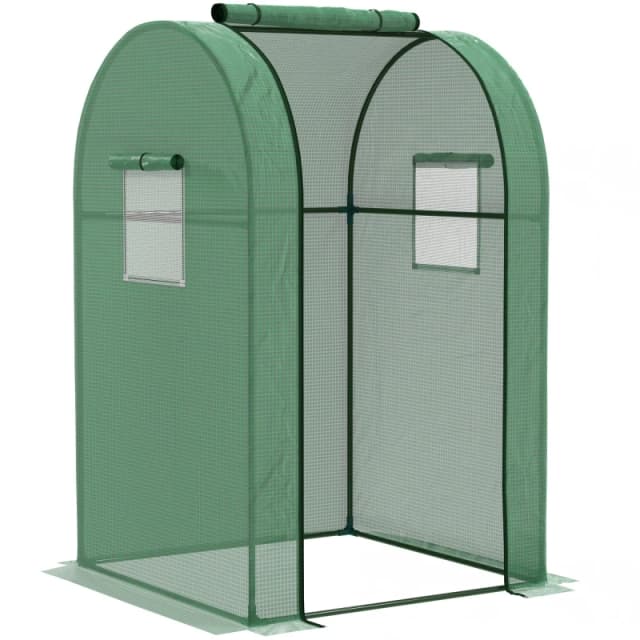 Outsunny Tomato Greenhouse with Roll-up Door - 94 x 94 x 150cm - Green - 94W x 94D x 150Hcm TJ Hughes 5061025112395